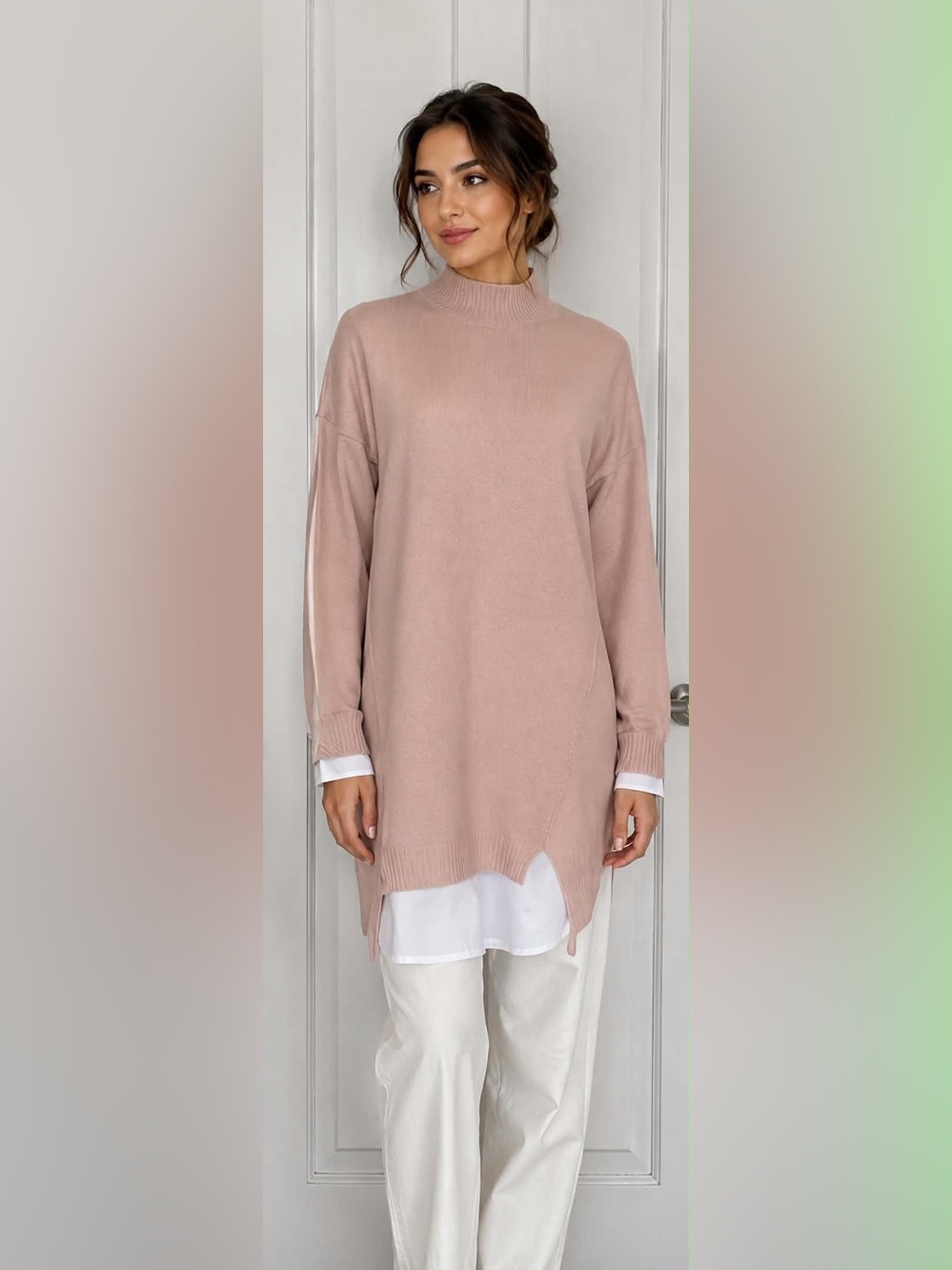 Neiman Marcus cashmere tunic/dress size M fantastic condition,ready to share. - Picture 6 of 14